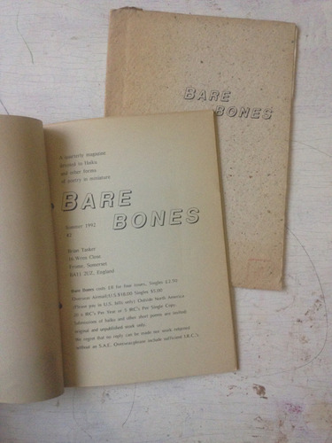 Bares Bones - Numeros 1-2 Y 3 A Quarterly Magazine