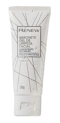 Renew - Sabonete Gel De Limpeza Facial - Extrato Carvão 30g