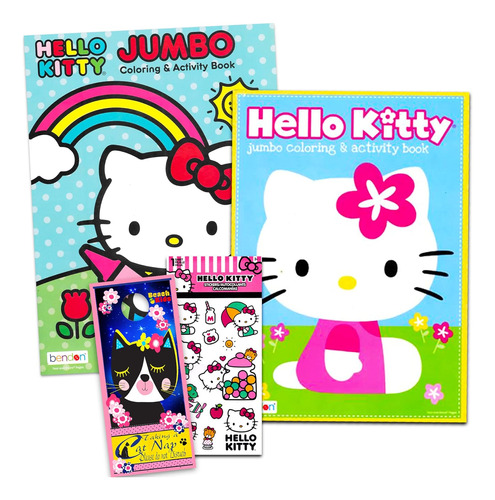 Hub Studios Hello Kitty Libro Para Colorear Y Calcomanías Su
