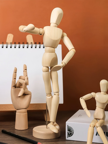 Adornos Y Objetos Para Pintar Maniquí Articulado 33cm Muñeco