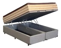 Comprar Sommier Queen Con Baul + Colchón Ortopédico 160x200x75