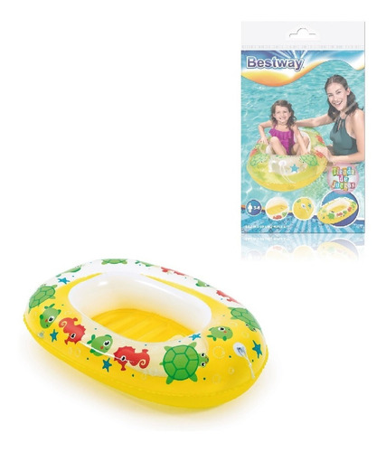 Bote Gomon Inflable Infantil 102x69cm Pileta Niños Bestway