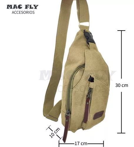 Bandolera Morral Bolso Viaje Mujer Hombre 2 Cierres Billeter