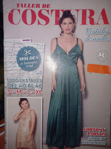 Revista Taller De Costura, Vestidos De Noche, Moldes, 3 Tall