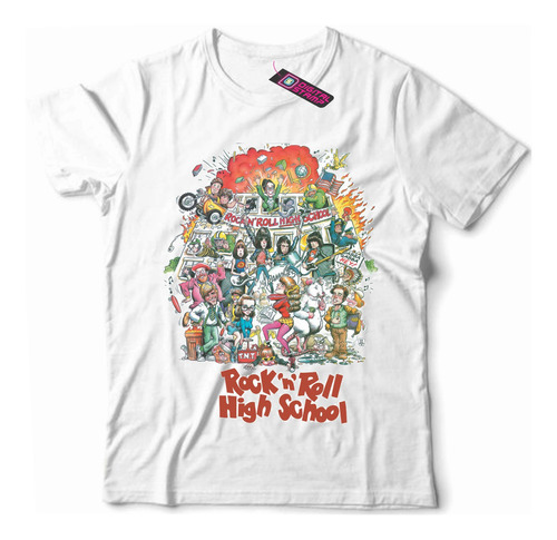 Remera Rock N´roll High School Pelicula 40 Dtg Premium