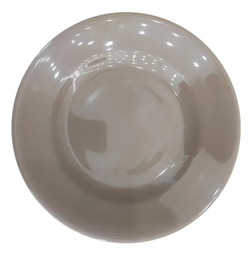 Juego de 12 platos hondos Class Home de cerámica color nude, 23 cm, class home nude