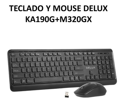 Teclado Y Mouse Delux Ka190g+m320gx Combo