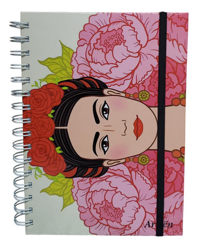 Agenda Arwen 2023 Diaria Espiral Línea Frida N8 15x21cm