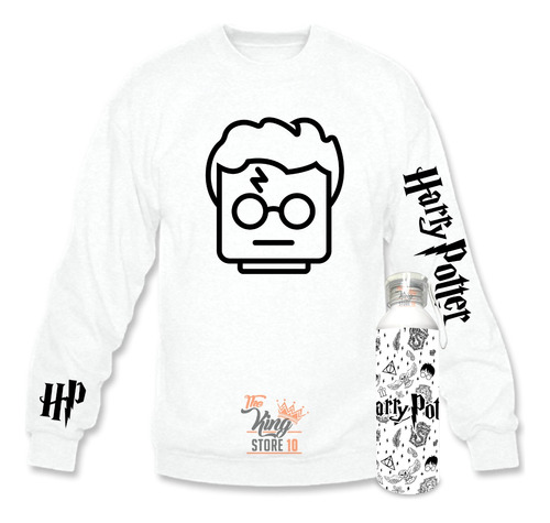 Poleron Polo + Botella, Lego Harry Potter, Fans, Xxl / Thekingstore 