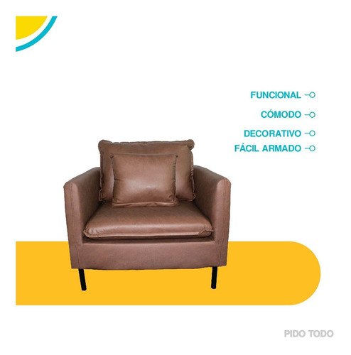 Silla Sillón Oficina Individual Económico Resistente Cojín