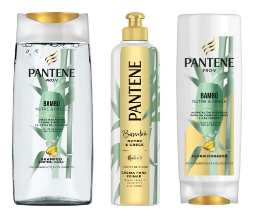 Sha 750ml Y Aco 400ml Pantene Bambu + Crema De Peinar 300ml