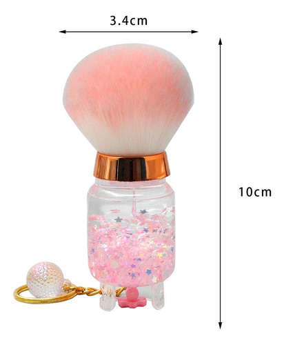 2 Brocha Para Polvo, Herramienta De Belleza, Brocha De Rosa