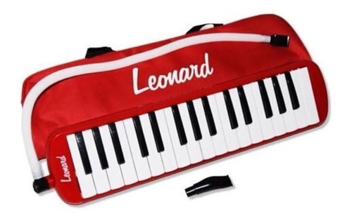 Flauta Melodica Leonard M32a Roja Con Accesorios +envio