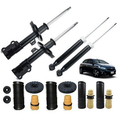 4 Amortecedor+ 4 Kit Suspensão Onix 2012 2013 2014 2015 2016