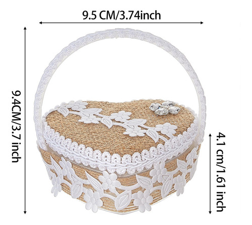Caja Para Guardar Anillos De Boda Con Soporte Para Anillos