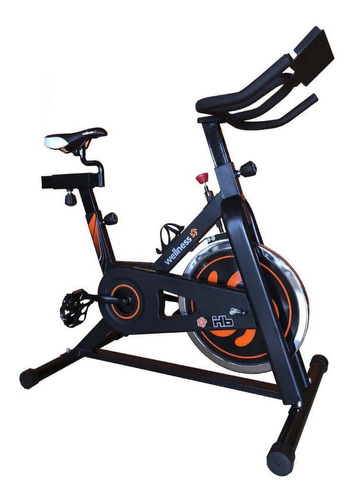 Bicicleta ergométrica Wellness HB para spinning cor preto