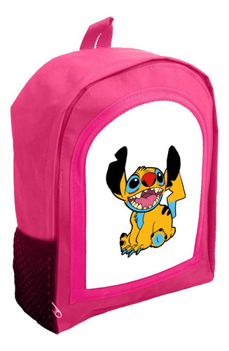 Mochila Infantil Rosa Nena Nene Pokemon Pikachu Rr22