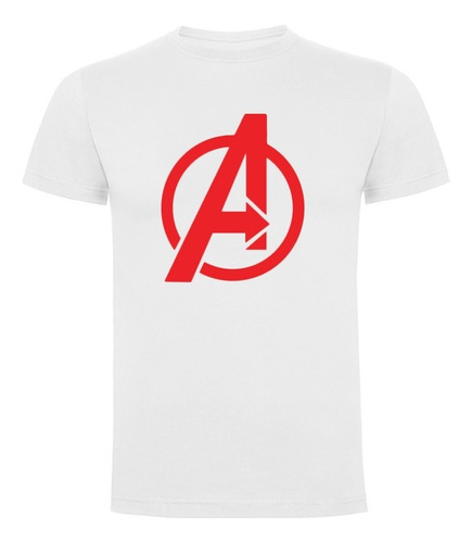 Polera Avengers Marvel Blanca Unisex Diseño Colores