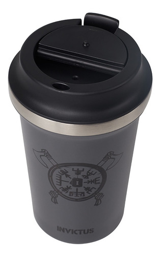 Copo Térmico Racon 350 Ml Invictus Cinza