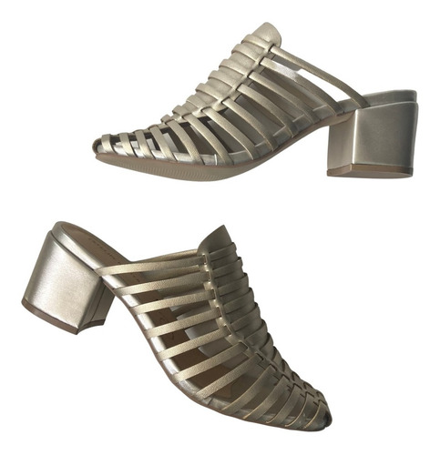 Zapatilla Tacón Felipe Rentería Moda Casual Mujer Alto 5
