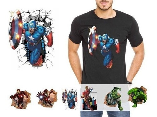 Vectores Plantillas Para Camiseta Y Pared Super Heroes