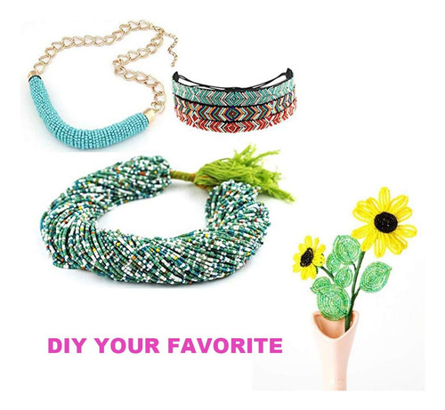 Juego De Cuentas De Vidrio Pulsera 14522 Uds 3mm 24 Colores