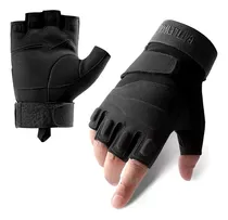 Comprar Guantes Tácticos Cortos Con Protecciones Negro Bomberomanía