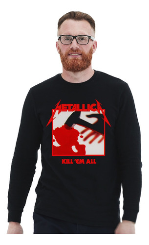 Polera Ml Metallica Kill Em All Metal Impresión Directa