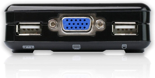 Iogear 2 Puertos Usb Kvm Vga Cables Compacto Estafadores Int