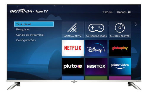 Smart Tv 43 Britânia Btv43g7pr2csblf Led Fhd Roku 110v/220v