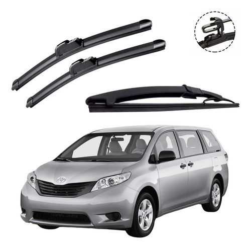 3 Limpiaparabrisas Brx Toyota Sienna 2013