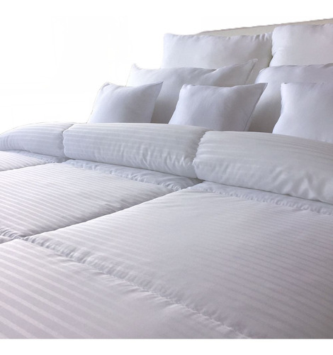 Plumón Blanco Hotelero De Lujo 5pz Cama Queen En Oferta