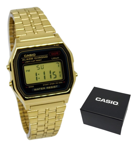 Relógio Casio A159wgea-1df Dourado Original + Garantia + Nf