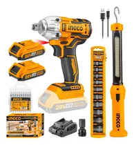 Comprar Llave De Impacto Brushless 1\u002F2 20v + Lámpara + Juego Dados Frecuencia 50\u002F60Hz Luz de trabajo integrada