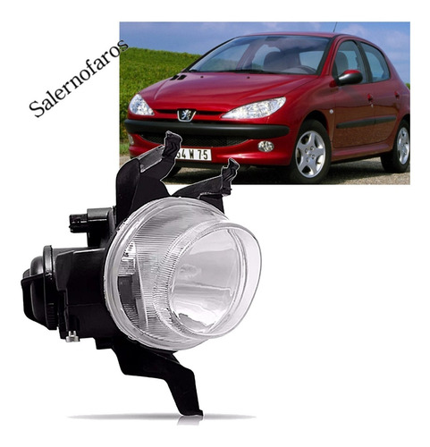 Imagen 5 de 18 de Faro Auxiliar Pata Corta Peugeot 206 1999 Al 2003