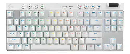 Imagem do produto Teclado Mecânico Gamer sem fio Logitech G Pro X TKL Lightspeed Switch Brown Tactile - Branco em Amazon