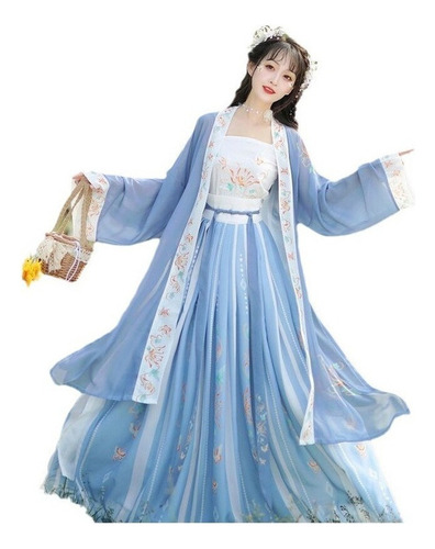 Vestido De Princesa Antigua Hada Hanfu Para Mujer