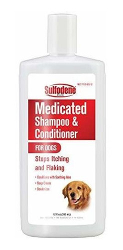 Sulfodene Medicated Shampoo Con Aloe, 12 Onzas