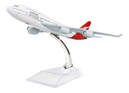 Qantas Airways - Miniatura Aeronave Comercial Boeing 747