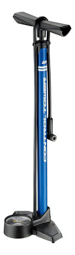 Inflador de pé de bicicleta Giant Control Tower 2 medidor de pressão cor azul