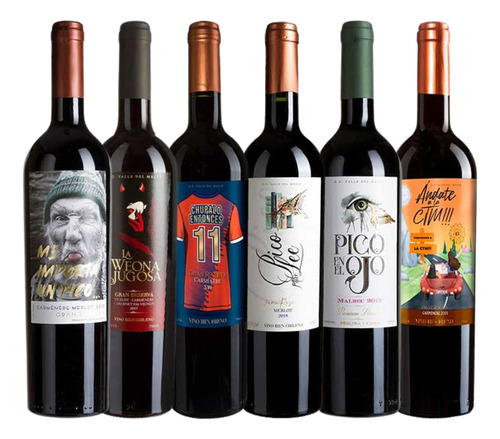 6x Vinos Gran Reserva Insolentes Carmenere Cabernet Malbec