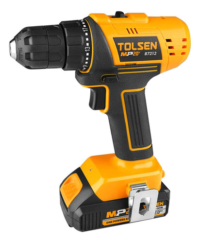 Taladro Inalámbrico De Iones De Litio 20v 10mm Con Luz Led