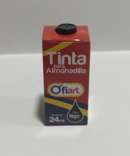 Tinta Para Sellos Automáticos De 24ml Gotero Color Negro