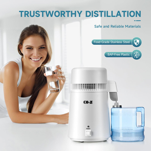 Destilador De Agua Co-z 4l Purificador De Escritorio