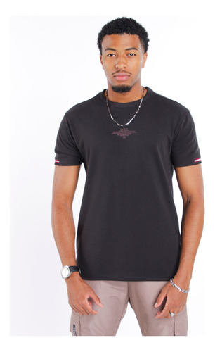 Camiseta Manga Curta Masculina Texturizada