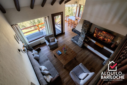 Imagen 4 de 15 de Alquiler Casa En Bariloche Con Costa De Lago Nahuel Huapi. 8 Pax. Km12. 392.