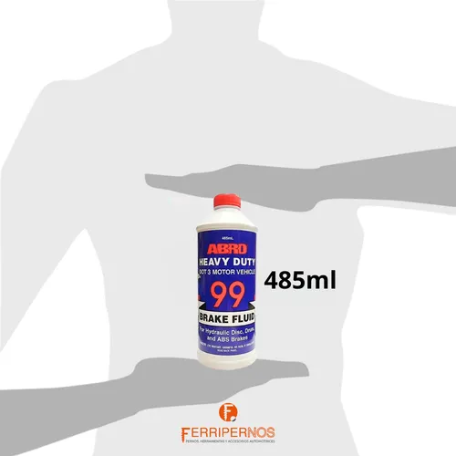 Liquido De Frenos Heavy Duty Dot 3 Marca Abro- 485 Ml