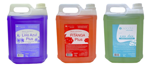 Sabonete líquido Trilha fragrância pitanga plus, erva doce plus, lírios azul plus em líquido