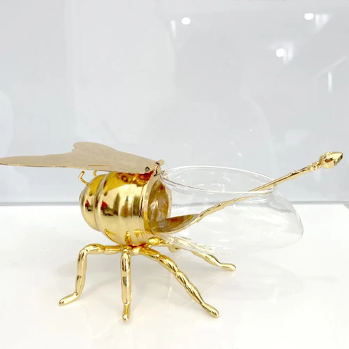 . Exquisita Maceta De Miel Con Forma De Abeja, Adorno Decora