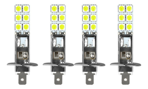 Kit De 4 Bombillas Led H1 6000 K Superblancas De 80 W, Luz A